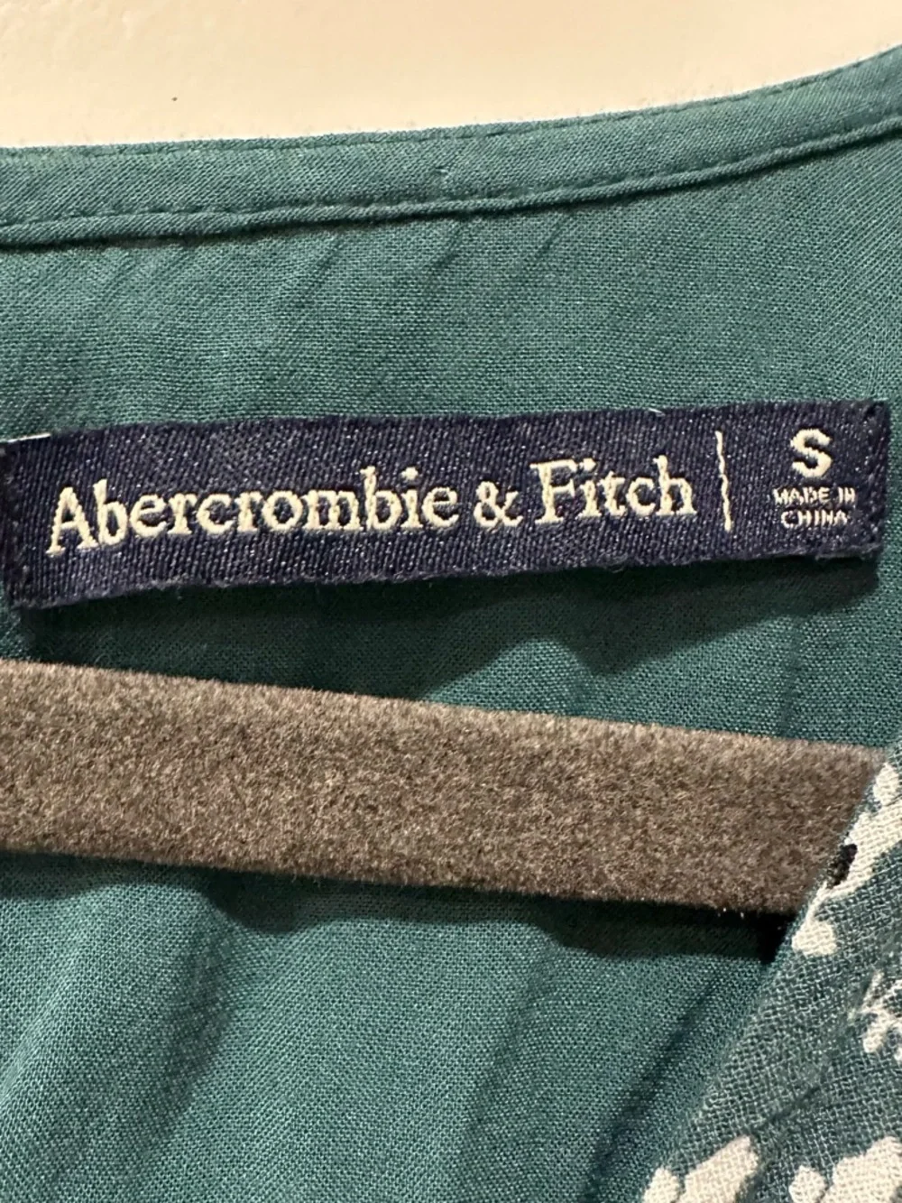 Abercrombie & Fitch Teal Floral Maxi Dress Sz Small